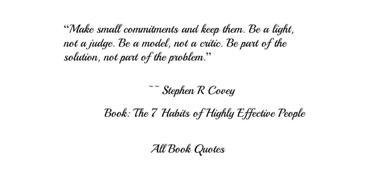 Book Review Of Seven Habits Of Highly Effective People With