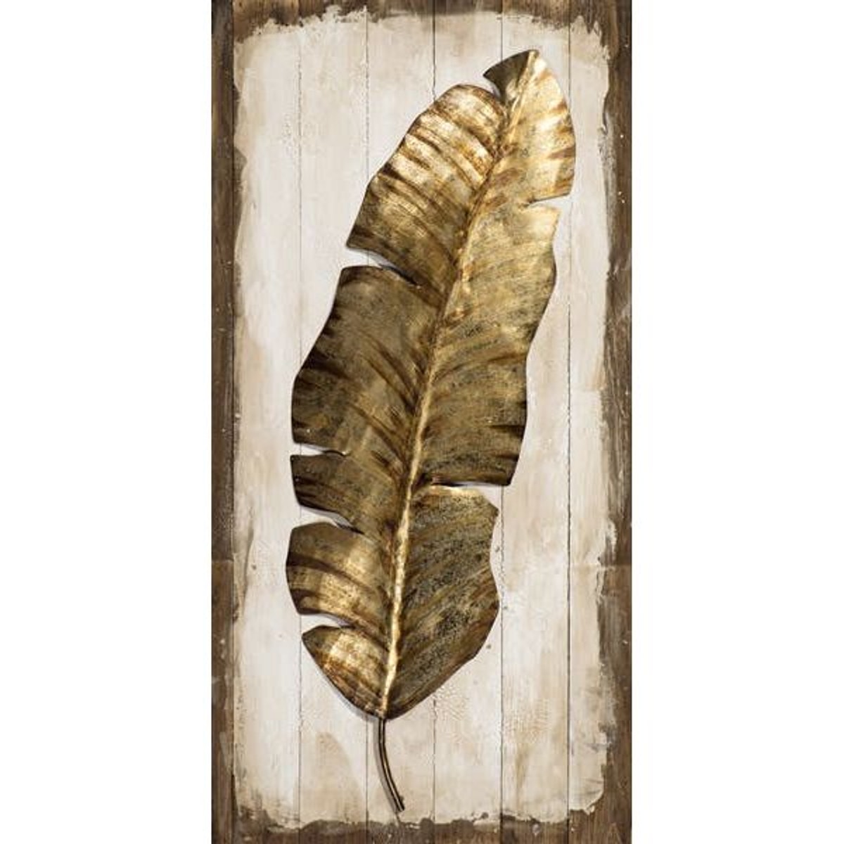 Tableau Plume Animal Tons Dorés Sur Fond Effet Planches Tons Beiges Et Marrons 50x100cm Taille Taille Tableau Plumes Peinture Marron Peinture Orientaliste