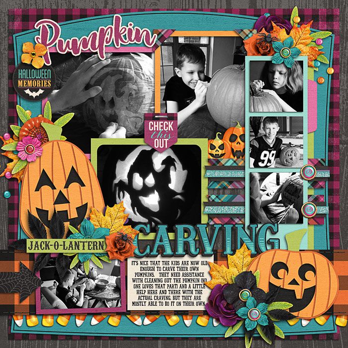 Halloween Layout, Halloween Scrapbook, Fall Scrapbook, Scrapbook Crafts, Digital Scrapbooking Layouts, Scrapbook Templates, Scrapbook Page Layouts, Scrapbook Pages, Style Fête