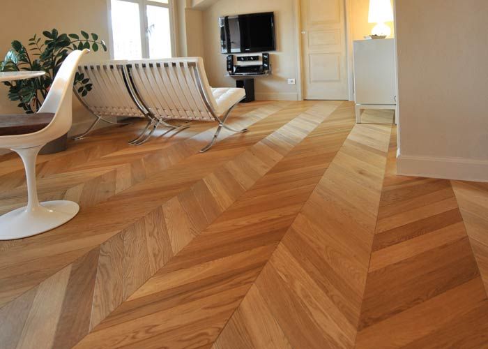 Parquet a spina di pesce ungherese (o francese): il connubio ... Parquet spina francese
