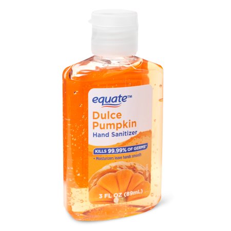 Equate Hand Sanitizer Dulce Pumpkin 3 Fl Oz Orange Hand
