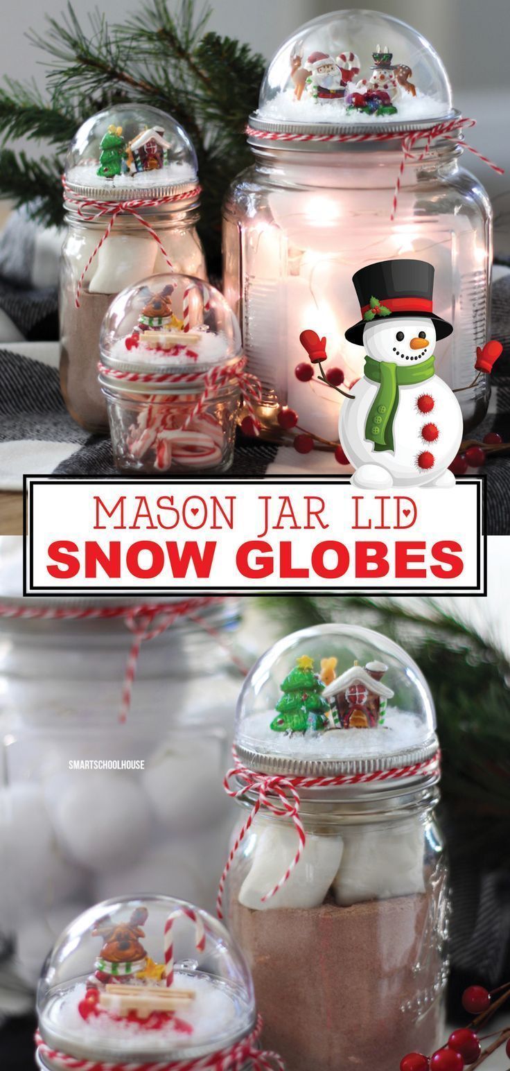 Christmas Snow Globes ? #masonjardecorating