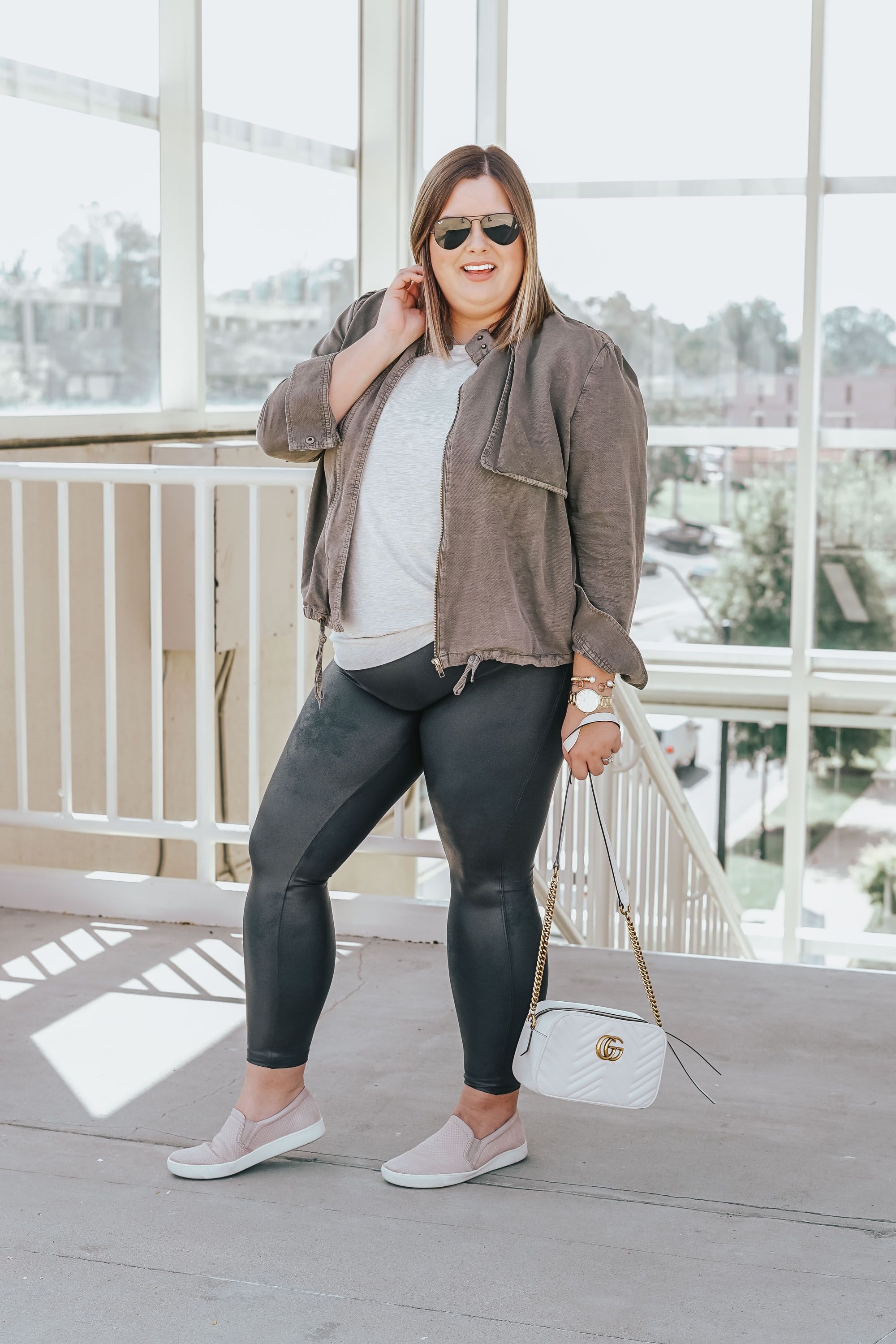 3 Ways to Style Spanx Leather Leggings - Stylish Sassy & Classy | Spanx ...