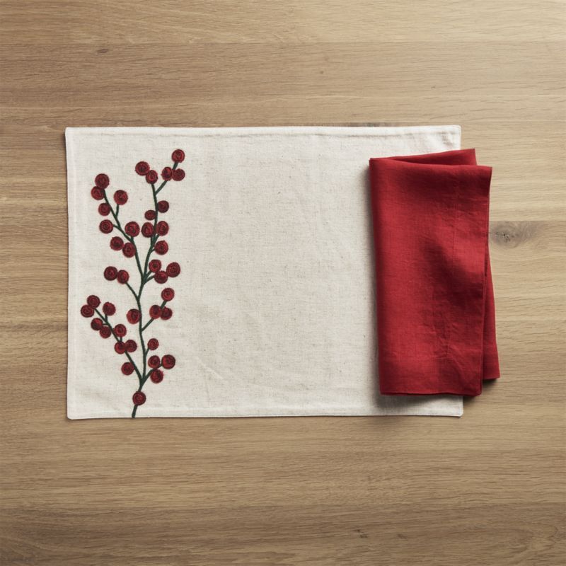 Holiday Berry Placemat