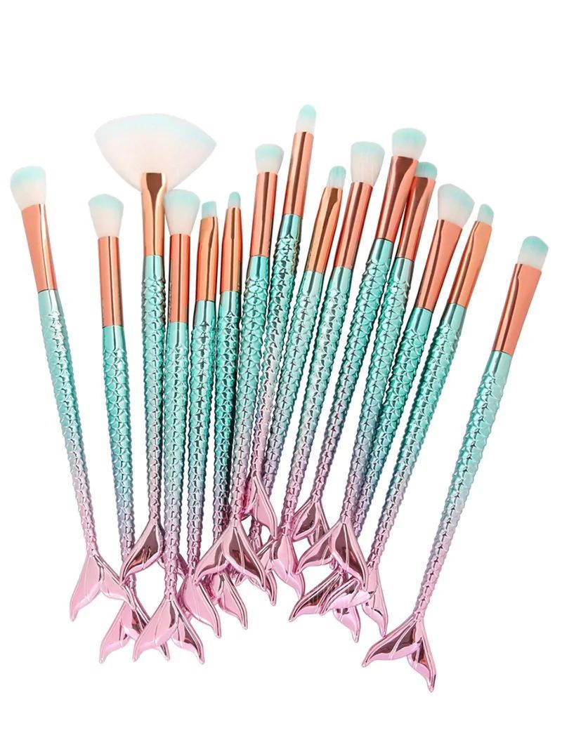 تعرف على الوان تقويم الاسنان وكيفية التركيب والاختيار Mermaid Makeup Brushes Makeup Brush Kit Mermaid Brush