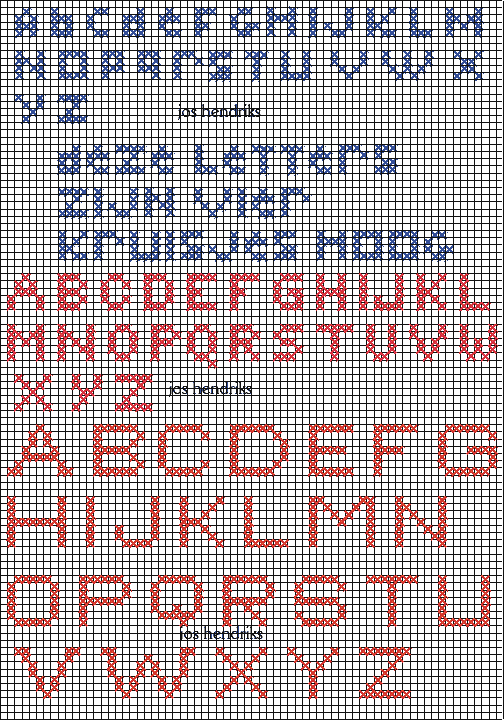 gek een andere Jood Letters | Borduren alfabet, Kruissteek alfabet, Borduren boekenlegger