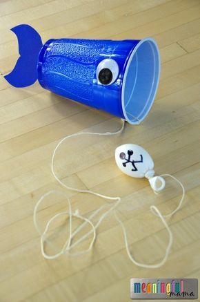 Jonah and the Whale Craft Teaches a Lesson on Obedience - Character Development Sunday School Crafts For Kids, Bible School Crafts, Sunday School Activities, Bible Crafts For Kids, Vbs Crafts, Sunday School Lessons, Preschool Crafts, Arts And Crafts, Church Activities
