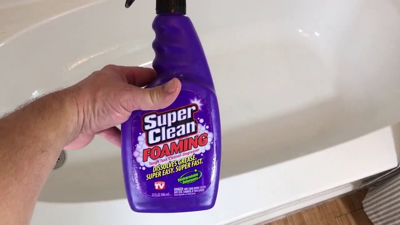 Watch Superclean Tackle The Soap Scum In This Customer S Shower Clean Bathtub Soap Scum Foam