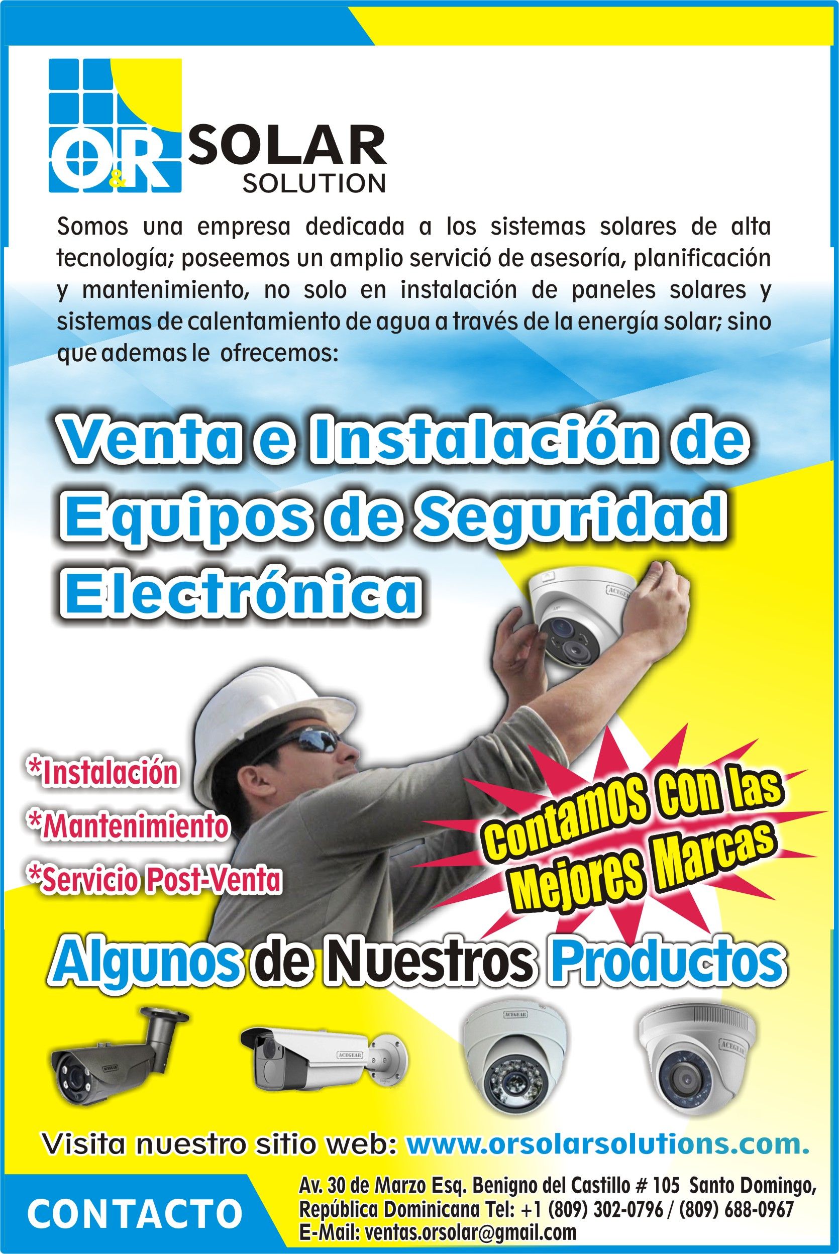 flyer para orsolar solution empresa dedicada a la venta de paneles flyer de ventas