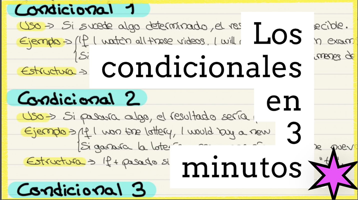 Los Condicionales En Inglés En 3 Minutos Condicional Comprensión Ingles