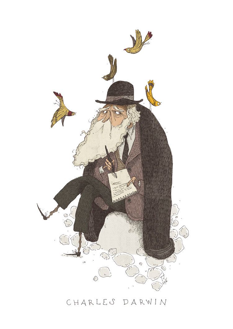 Charles Darwin by TeemuJuhani on DeviantArt Science Art Projects, Science Decor, Charles Darwin Tattoo, Robert Darwin, Hut, Science Tattoo, Painting Wallpaper, Victorian Art, Art Lessons