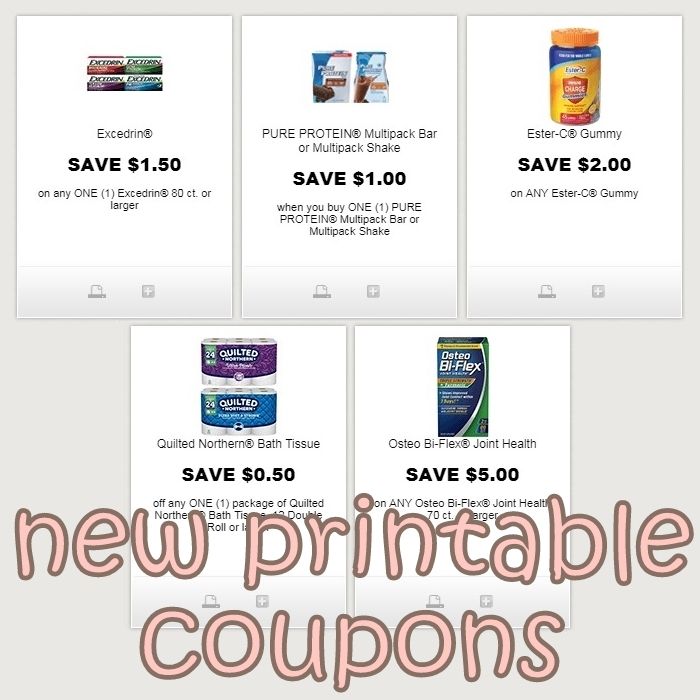 new printable coupons for excedrin, osteo biflex, & more... print here new printable coupons for excedrin, osteo biflex, & more... print here