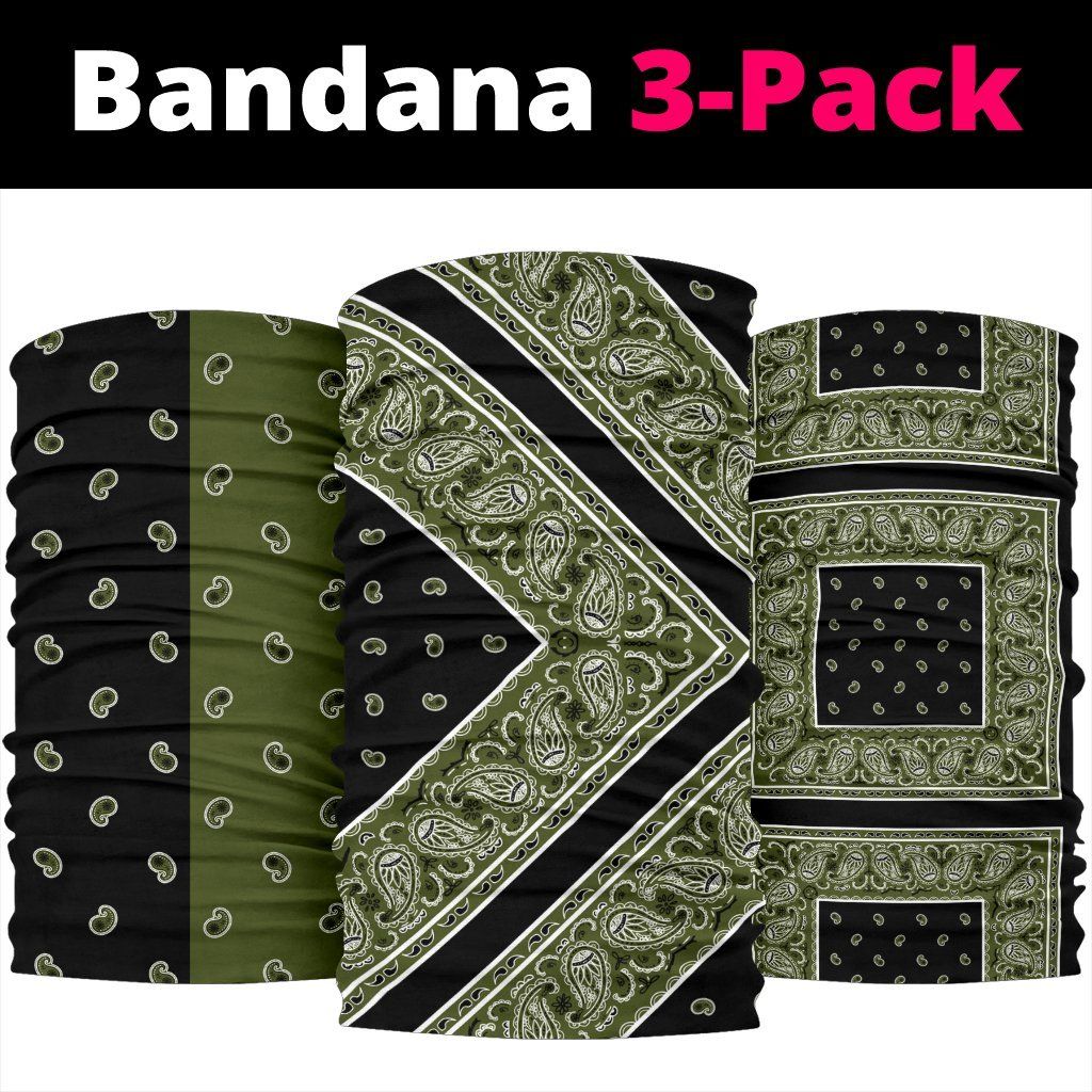 Army and Black Bandana Headbands 3 Pack – Army and Black Bandana Headbands 3 Pack Army and Black Bandana Headbands 3 Pack – Army and Black Bandana Headbands 3 Pack