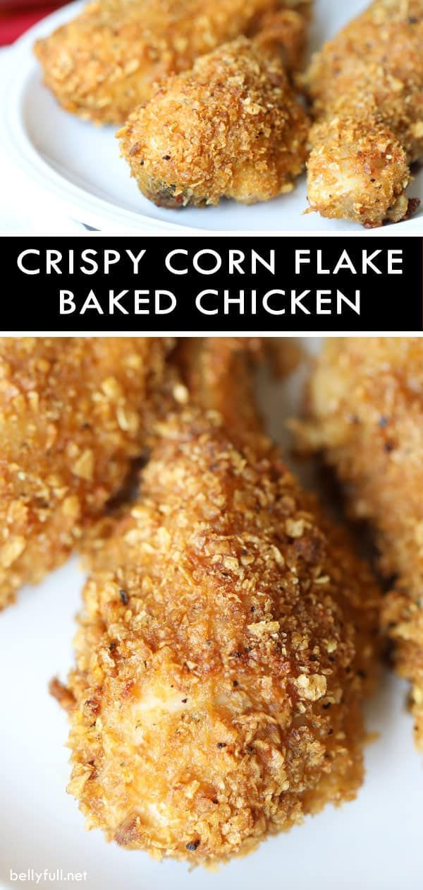 Crispy Corn Flake Oven Baked Chicken