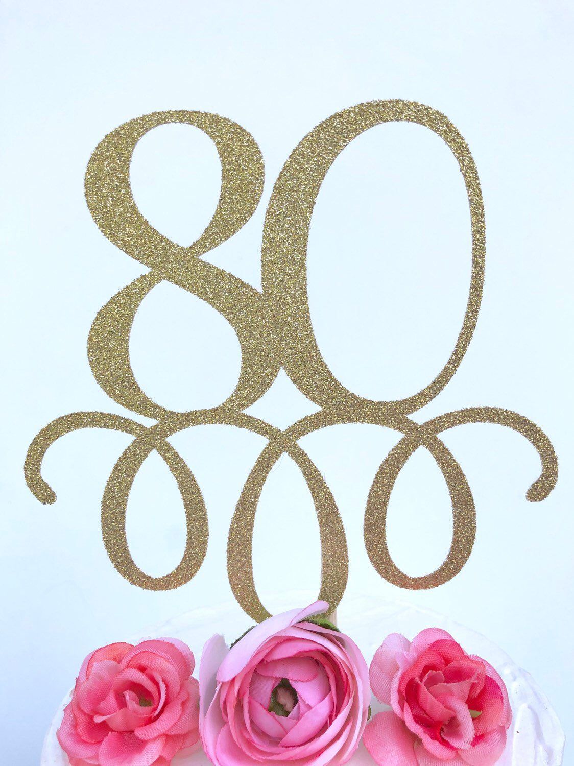 10 LARGE OVAL GLITTER DIE-CUT “HAPPY BIRTHDAY” TOPPERS