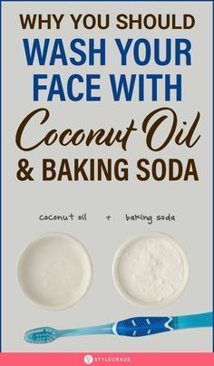 Why You Should Wash Your Face With Coconut Oil And Baking Soda: Today, we are going to share the recipe of a face wash that not only cleanses your skin but also helps in toning and moisturizing it. Bonus – it works on all skin types. So, without any further ado, let’s check out the recipe of this amazing face wash. #skincare #skincaretips #beauty #beautytips #NaturalHolisticRemedies Baking Soda Face Wash, Baking Soda Shampoo, Baking Soda Facial, Baking Soda For Skin, Baking Soda Mask, Baking Soda Scrub, Baking Powder, Baking Soda Coconut Oil, Baking Soda Uses