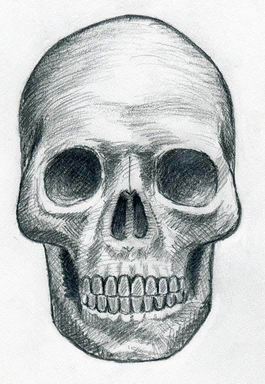 Draw Skulls Can Be This Easy Skulls Drawing Skeleton Drawings Drawings