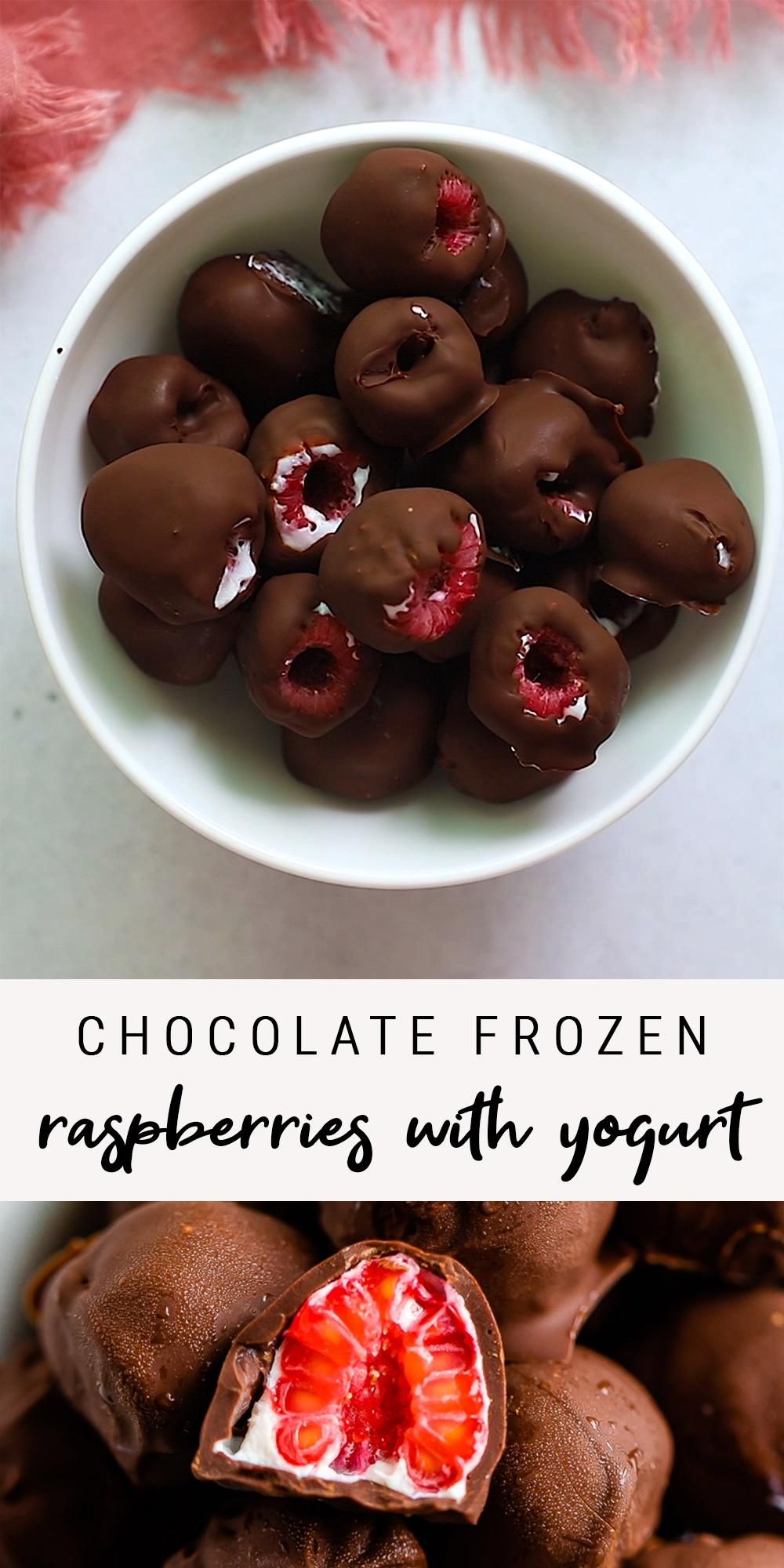 Chocolate Frozen Raspberries