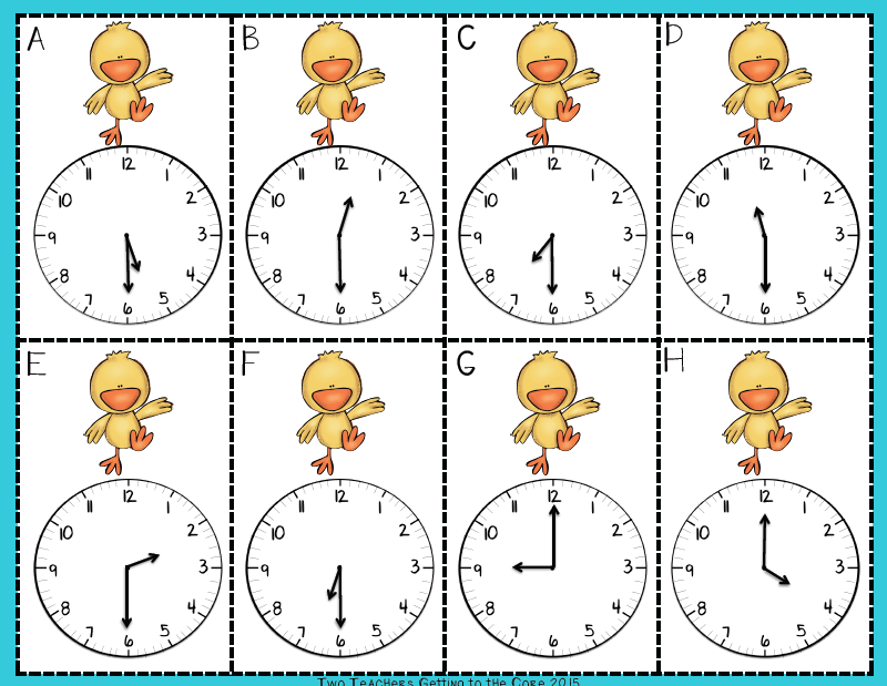 Spring math worksheets telling time