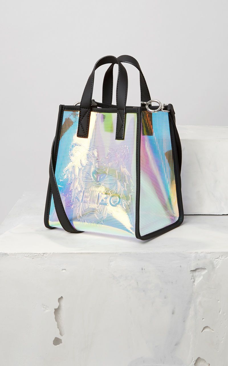 Transparent Mini Tiger Tote Multicolor Kenzo Perfect Style Transparent Mini Tiger Tote Multicolor Kenzo