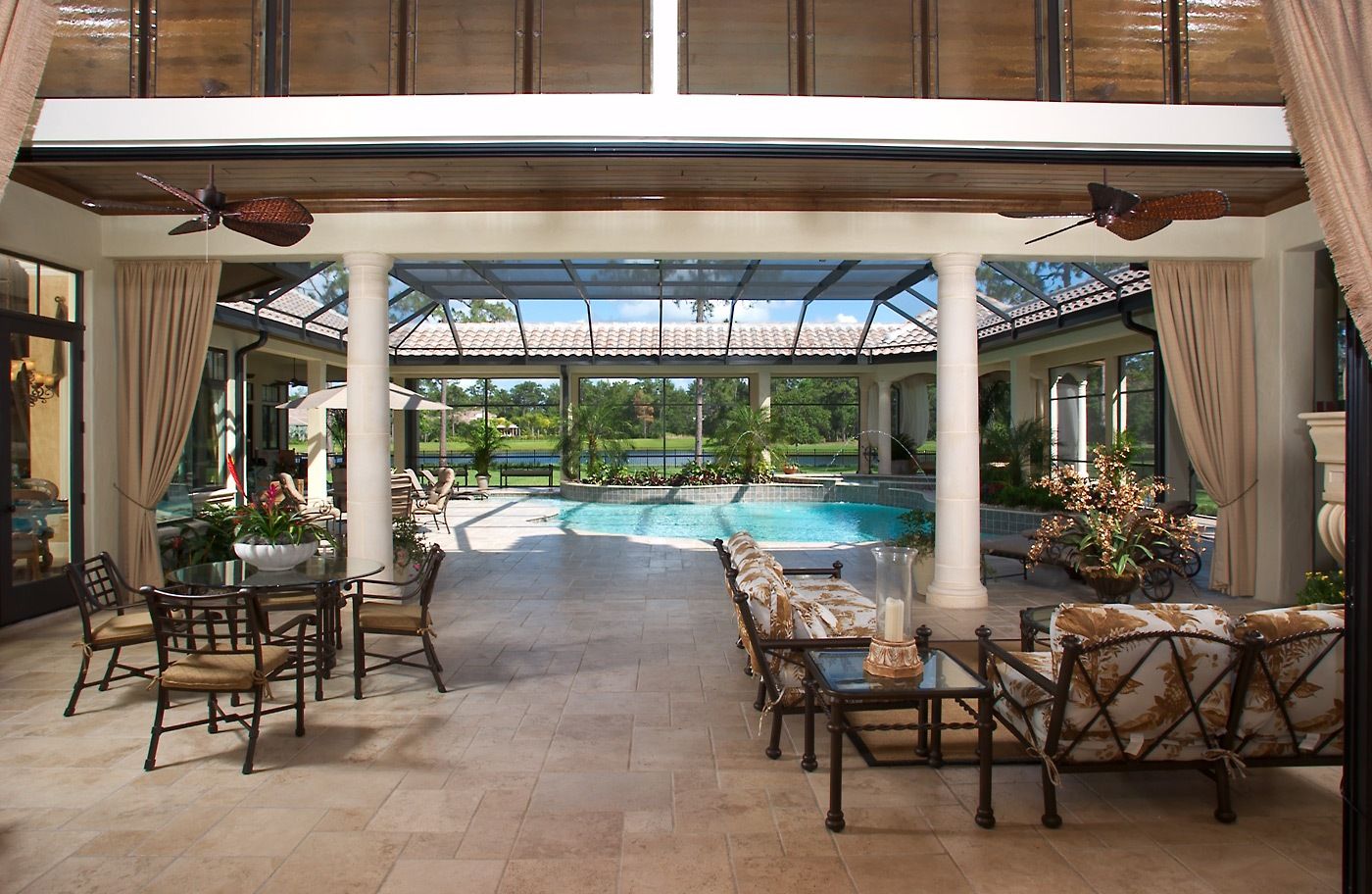 Cover porch with covered walkway around pool and screen ... Cover porch with covered walkway around pool and screen ... on Ab Outdoor Living id=83487