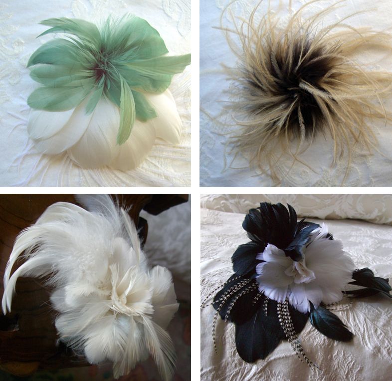 Microheal Feather Pom Hat Mount Feathers Flower Fascinator Addition Microheal Feather Pom Hat Mount Feathers Flower Fascinator Addition