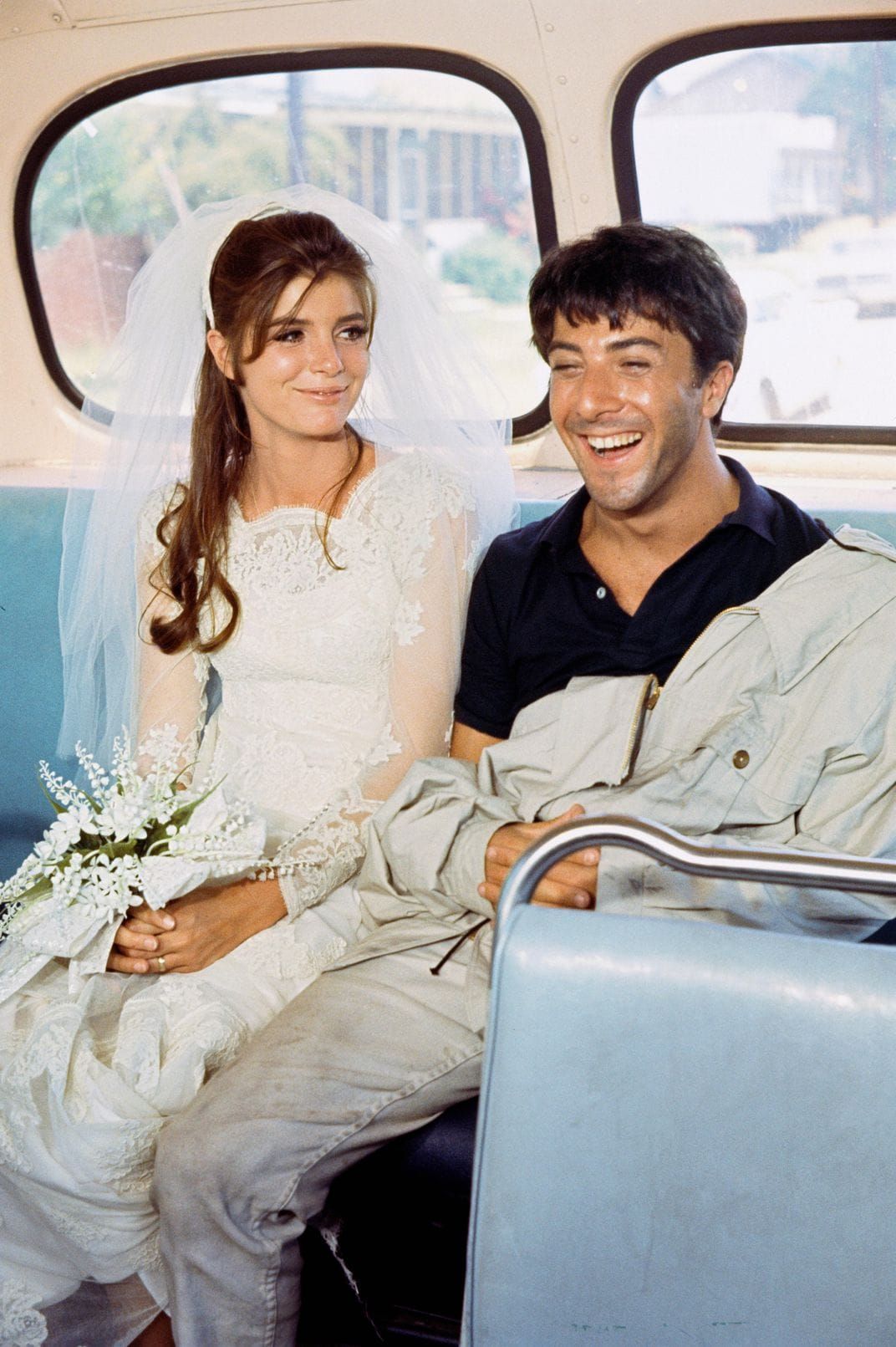 Katharine Ross with Dustin Hoffman THE GRADUATE 1967 | Movie wedding