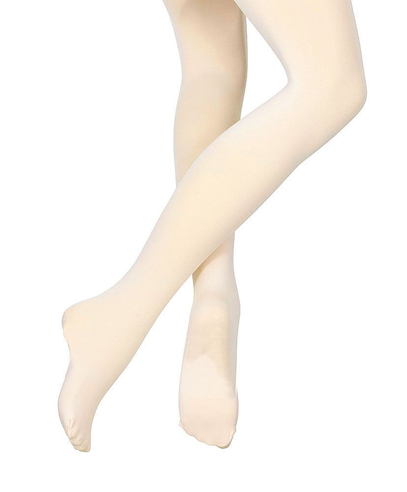 Tan Ladies Footed Microfibre Dance Tights in Pink Black or White