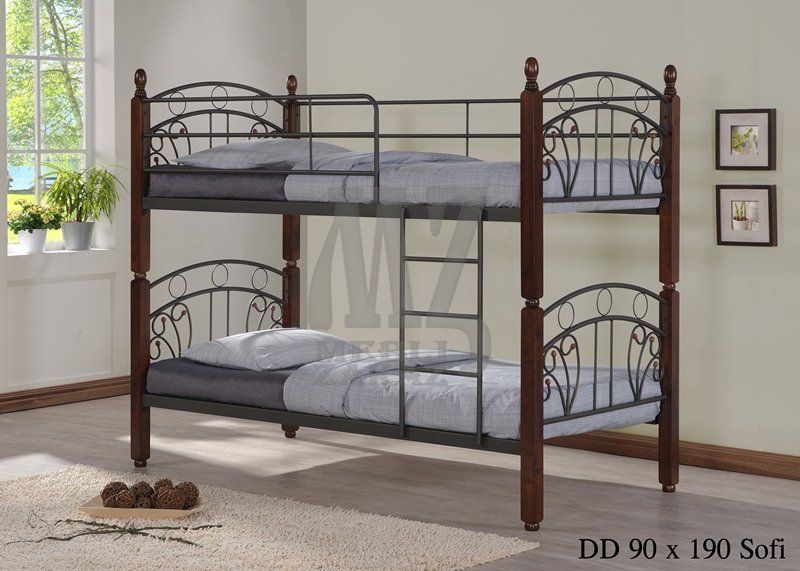Onder Metal Двухъярусная кровать DD Sofi (ДД Софи) Bunk Bed Sets, Twin Bunk Beds, Wood Post, Metal Decor, Boy's Room, Sofa Bed, Bedroom Furniture, Nightstand, Sofas