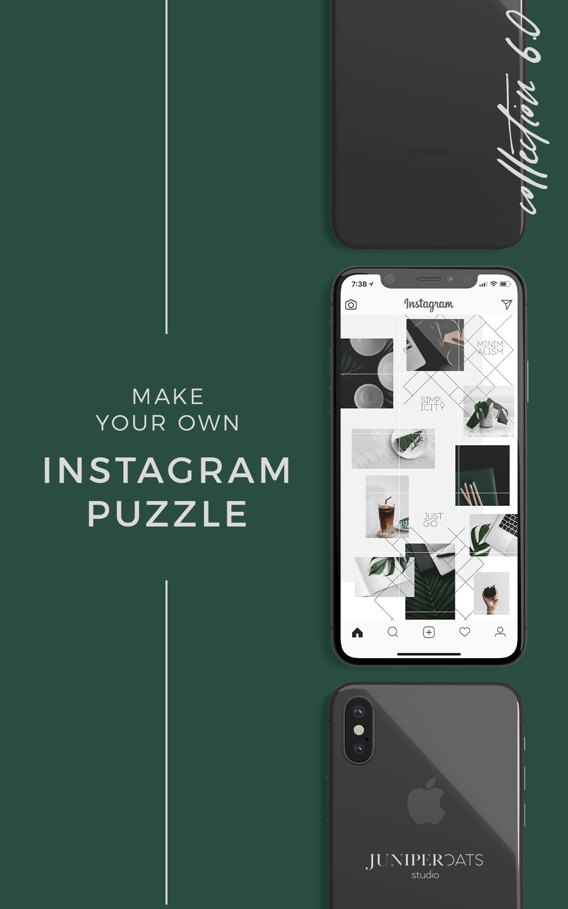 Emerald Instagram Puzzle Juniperoats Instagram Collage Instagram Tutorial Instagram Design