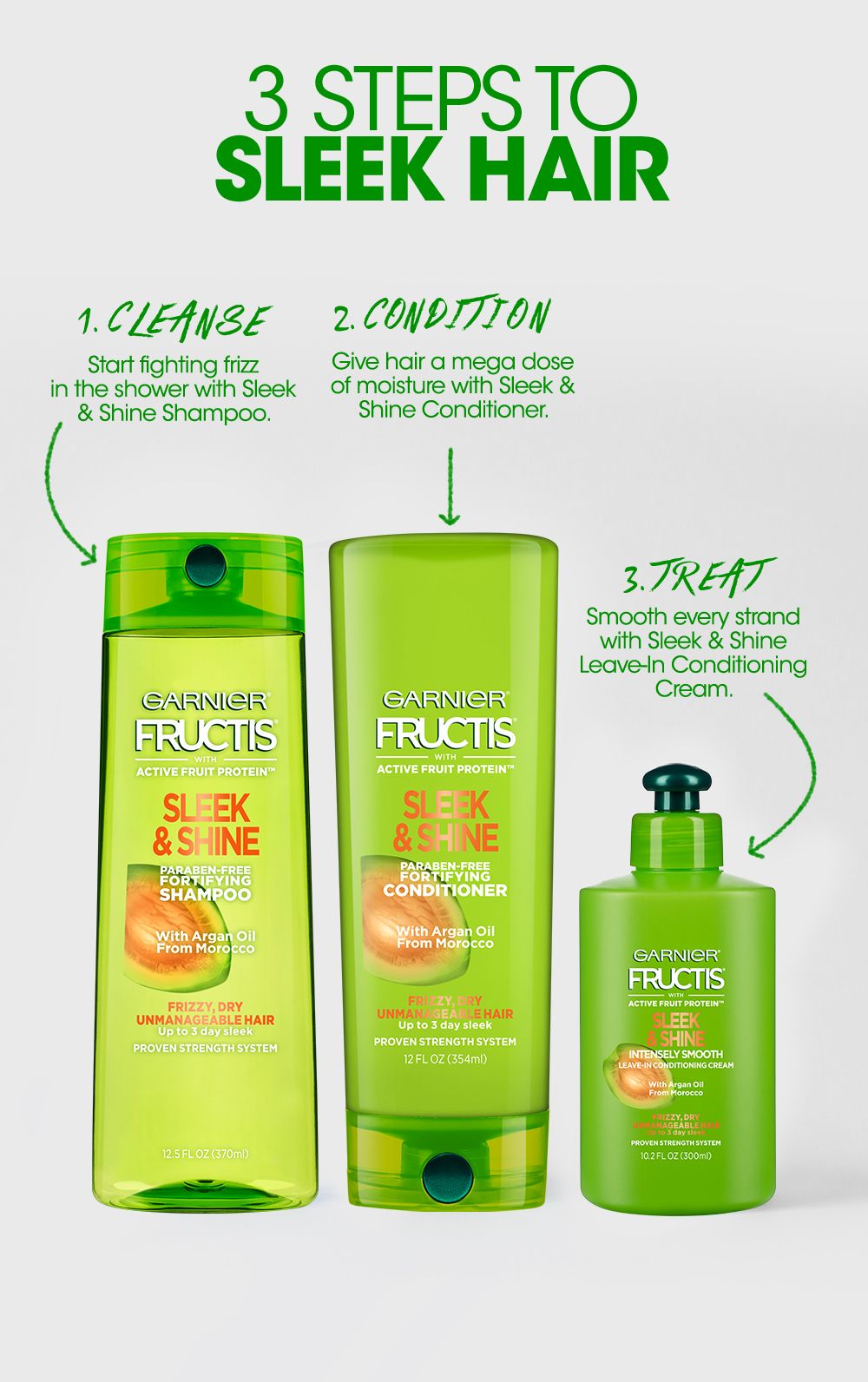 Sleek & Shine Hair Care - For Frizzy, Dry Hair - Garnier Fructis