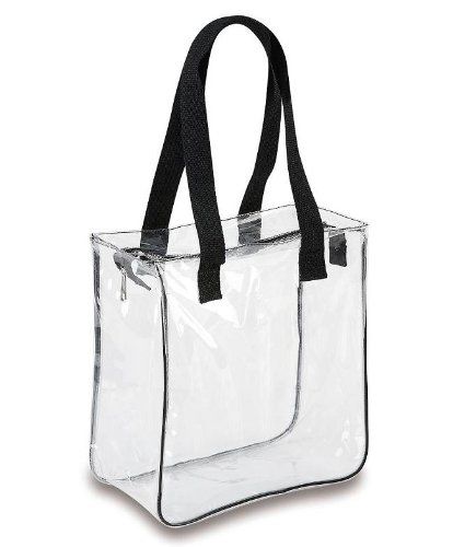 Clear 12 X 6 Nfl Stadium Tote Bag With Black Handles Clear 12 X 6 Nfl Stadium Tote Bag With Black Handles