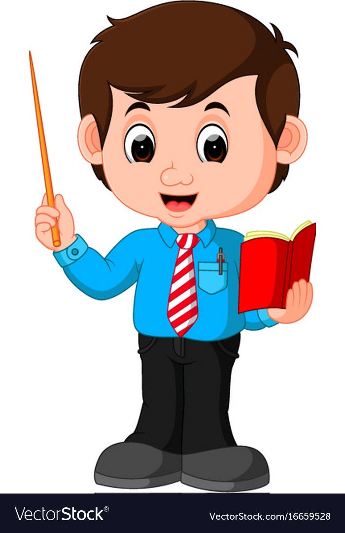 Download Cartoon male teacher vector image on ในปี 2020 | ภาพประกอบ ...