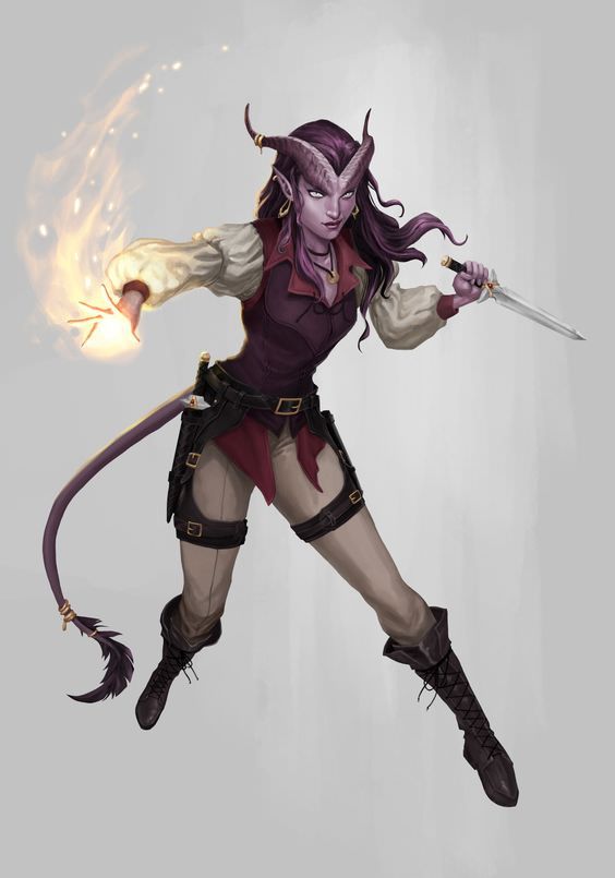 DnD female Tieflings Inspirational Tiefling female, Dnd characters