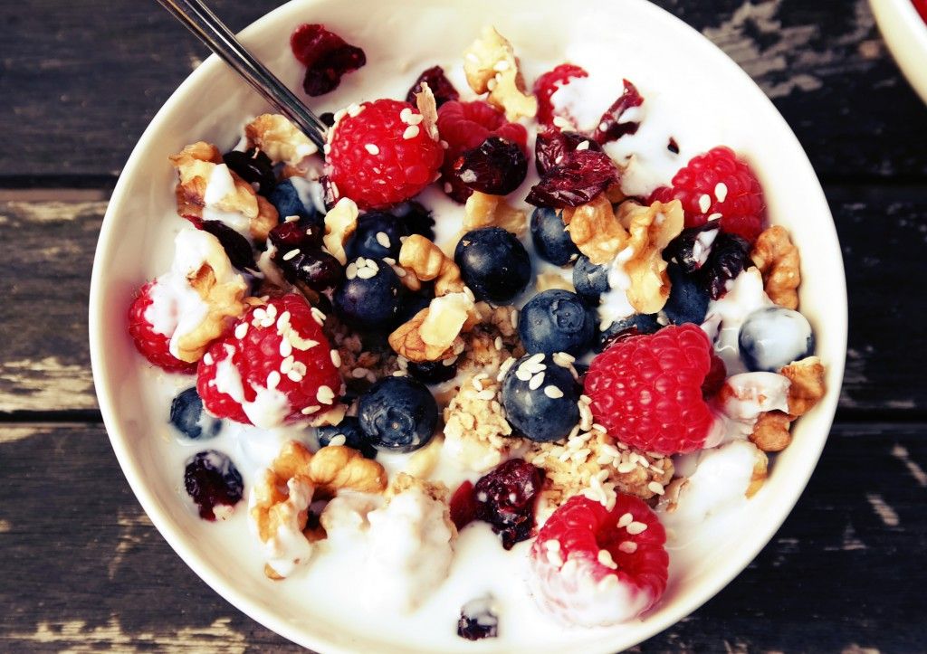 gezond ontbijt yoghurt muesli