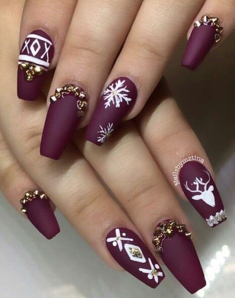 Pin By Jessica Foerschler On Beauty And Fashion Nails, Christmas Christmas Acrylic Nails, Winter Acrylic Nails, Cute Christmas Nails, Xmas Nail Art, - Pin By Jessica Foerschler On Beauty And Fashion Nails, Christmas