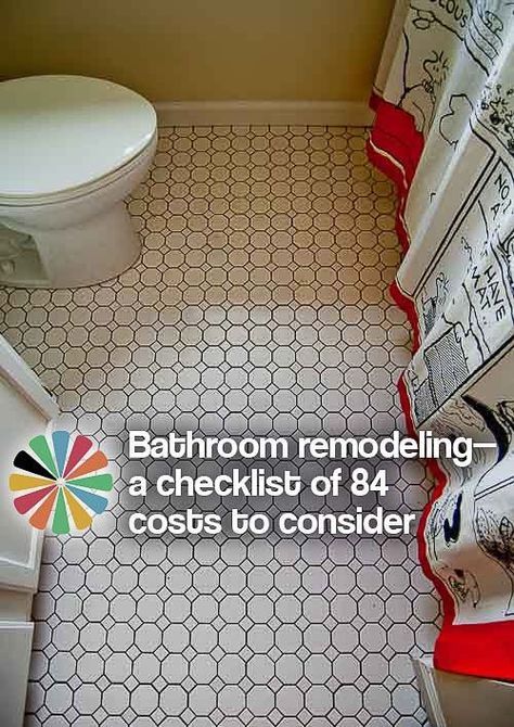 bathroom remodeling a checklist of 84 costs to consider bathroom