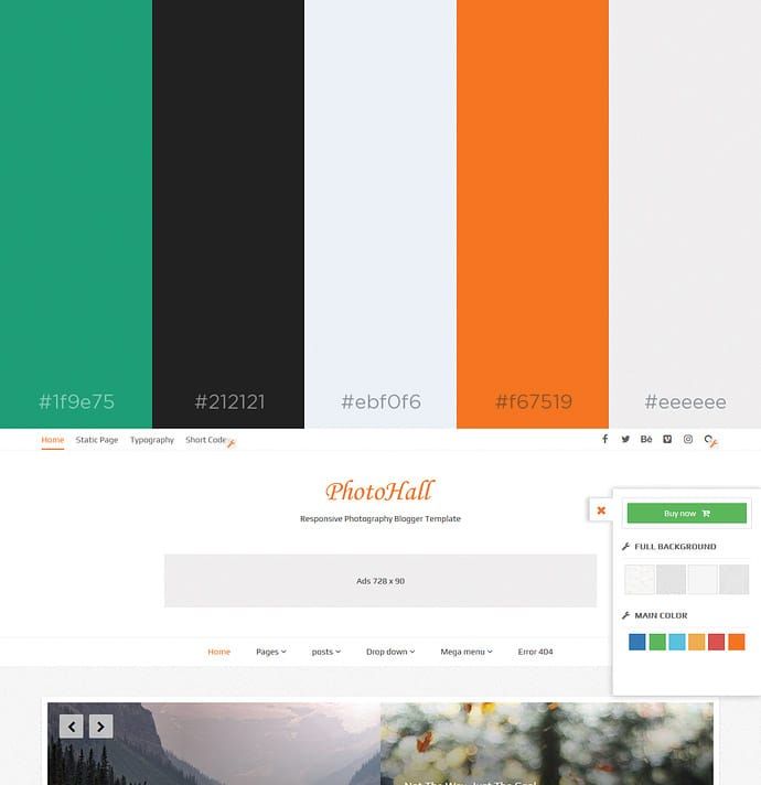 Color Palette Inspiration For Wordpress And Web Design Combinaison