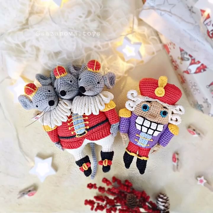 Pattern Nutcracker Amigurumi, Crocheted Nutcracker Pattern