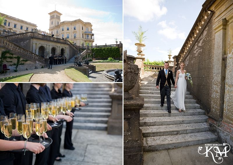 Osborne House Wedding Isle Of Wight Stunning Beach Osborne House Wedding Bride And Groom Arrive