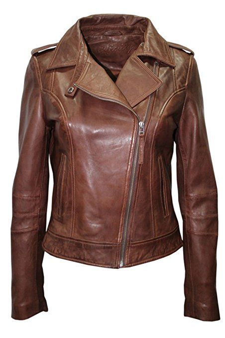 Nouveau Brando motardes femme Fashion Designer Casual Style Tan en cuir et daim Veste Nouveau Brando motardes femme Fashion Designer Casual Style Tan en cuir et daim Veste