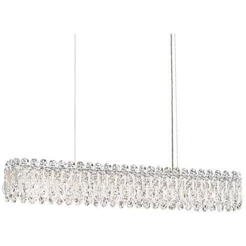 Schonbek Sarella 36 1 2 W Steel And Crystal Island Pendant 21m41 Schonbek Sarella 36 1 2 W Steel And Crystal Island Pendant 21m41 Lamps Plus