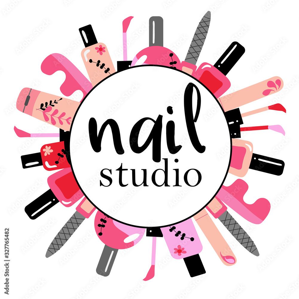 Vector Logotype Design For Nail Salon Studio Bar Spa Boutique Nail vector-logotype-design-for-nail-salon-studio-bar-spa-boutique-nail
