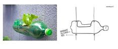 Un Rincón Creativo: CÓMO HACER UN HUERTO COLGANTE CON BOTELLAS DE PLÁSTICO RE...
