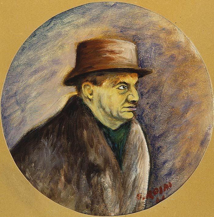 Eugenio Montale 1898 1981 Poet Italian Painters Painting Vintage Artwork