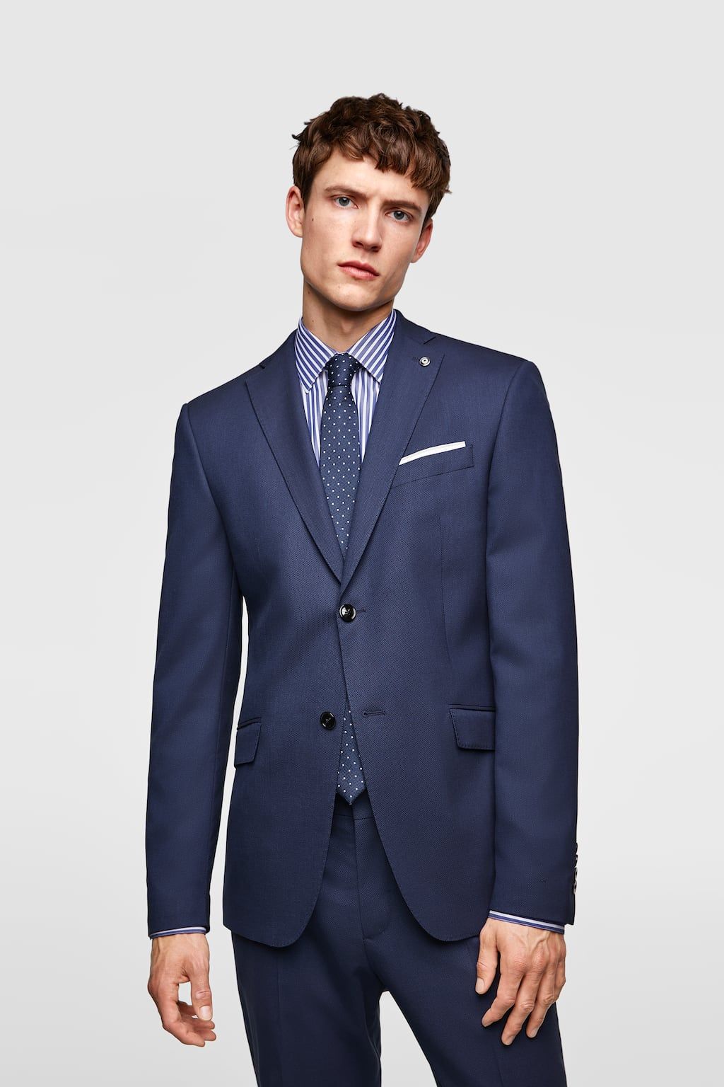 Image 2 of BIRDSEYE SUIT JACKET from Zara