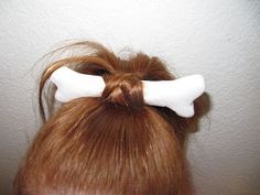 how to do pebbles flinstone hair for halloween #pebblesandbambamcostumes