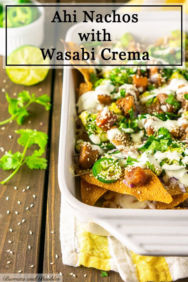 Ahi Nachos With Wasabi Crema Recipe Appetizer recipes Ahi Nachos With Wasabi Crema Recipe Appetizer recipes
