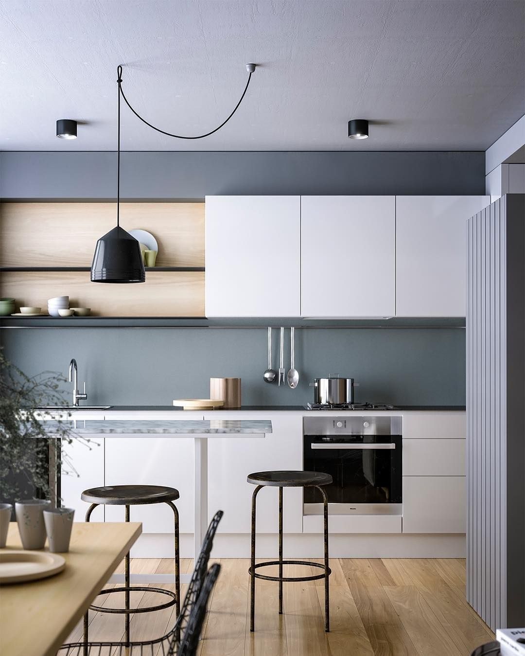18 Awesome Modern Scandinavian Kitchen Ideas (18) Kitchen 18 Awesome Modern Scandinavian Kitchen Ideas (18) Kitchen