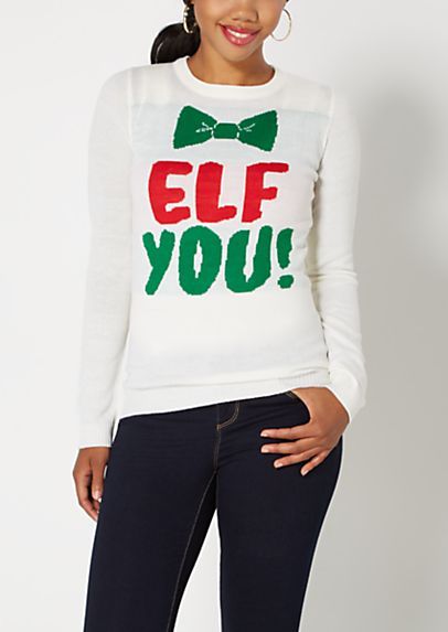 elf you ugly christmas sweater rue21 clothes i like pinterest rue 21 ugly christmas sweater